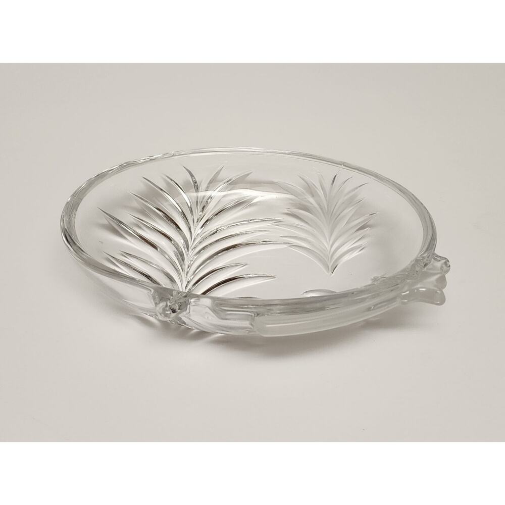 Mikasa Studio Nova Japan Frosted Wintery Scene Candy Dish Crystal
